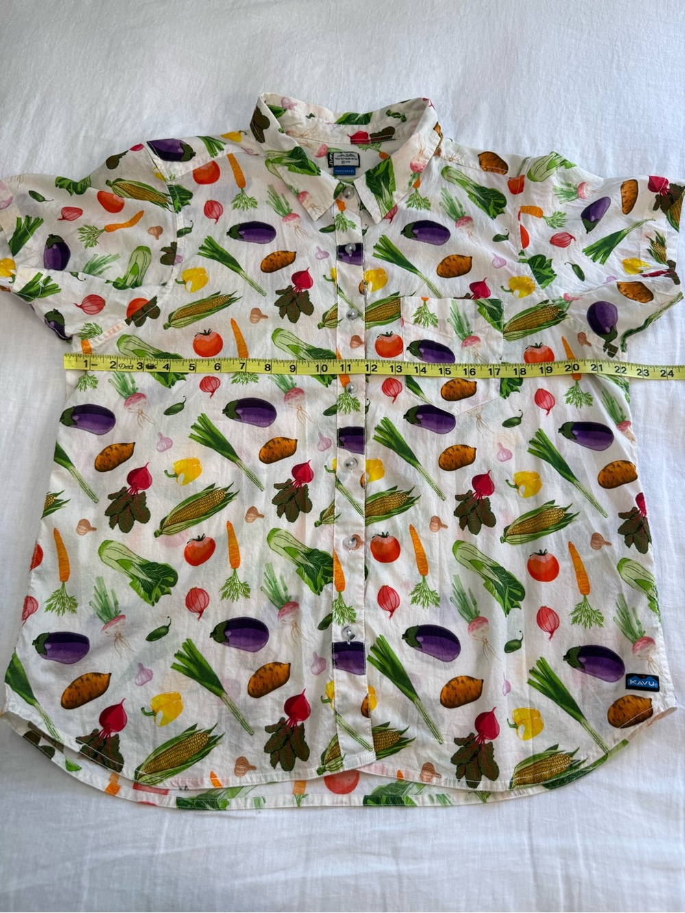 Kavu Girl Party Short Sleeve Shirt Veggie Lover Women’s - Picture 10 of 13